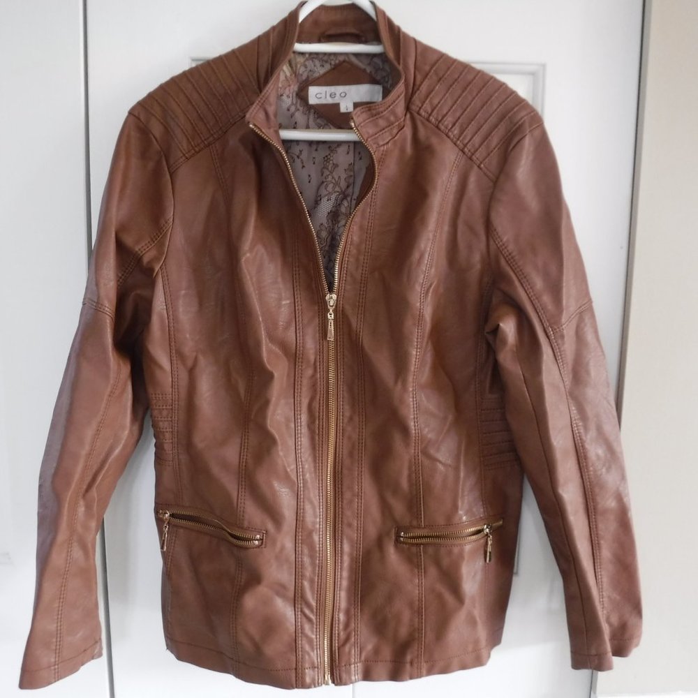 Cleo Faux Leather Jacket